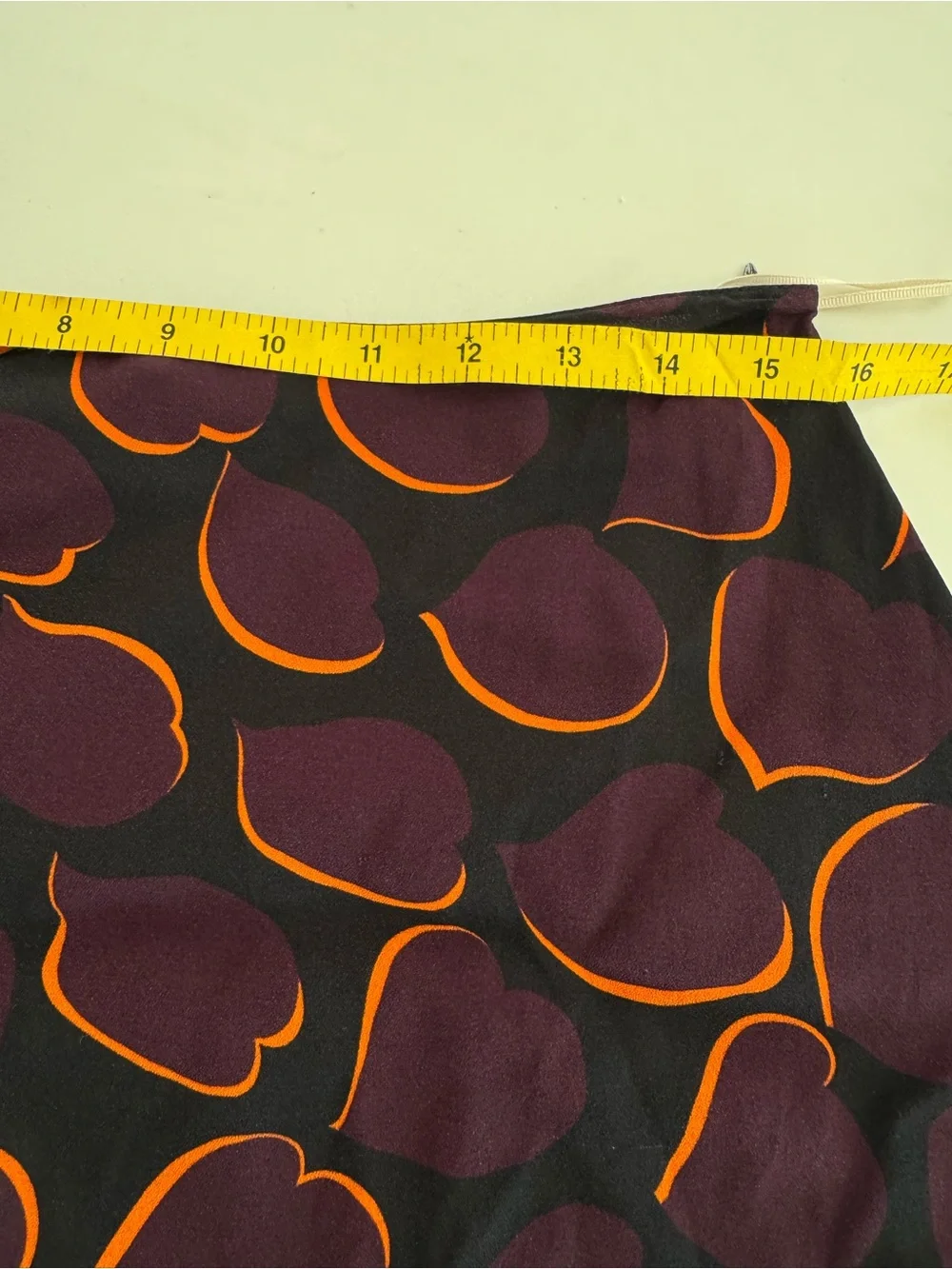 Marni Black Midi Skirt with Purple and Orange Pattern sz M - Picture 13 of 14